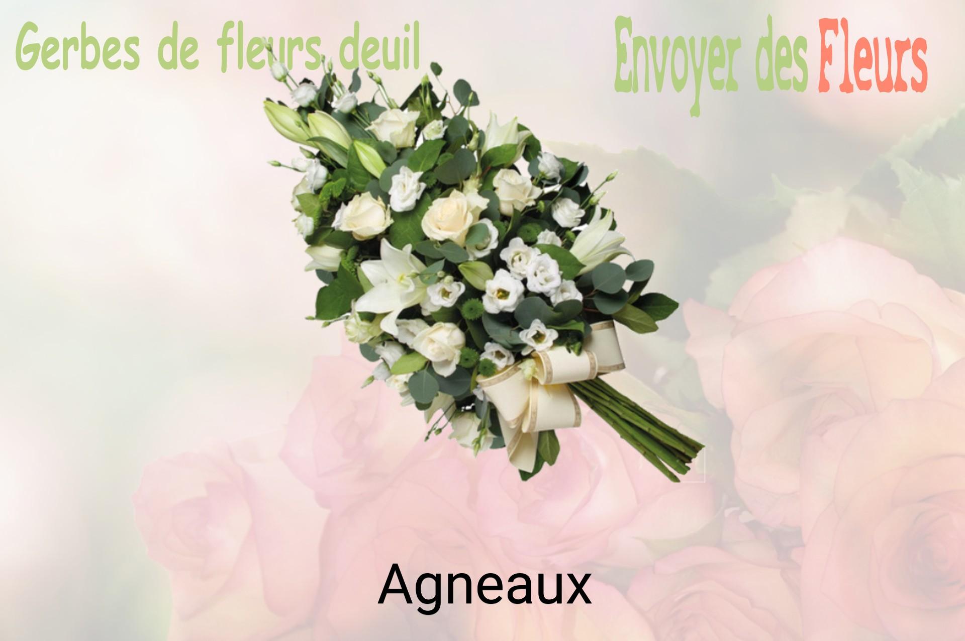 Gerbe de fleurs de deuil livrée à Agneaux